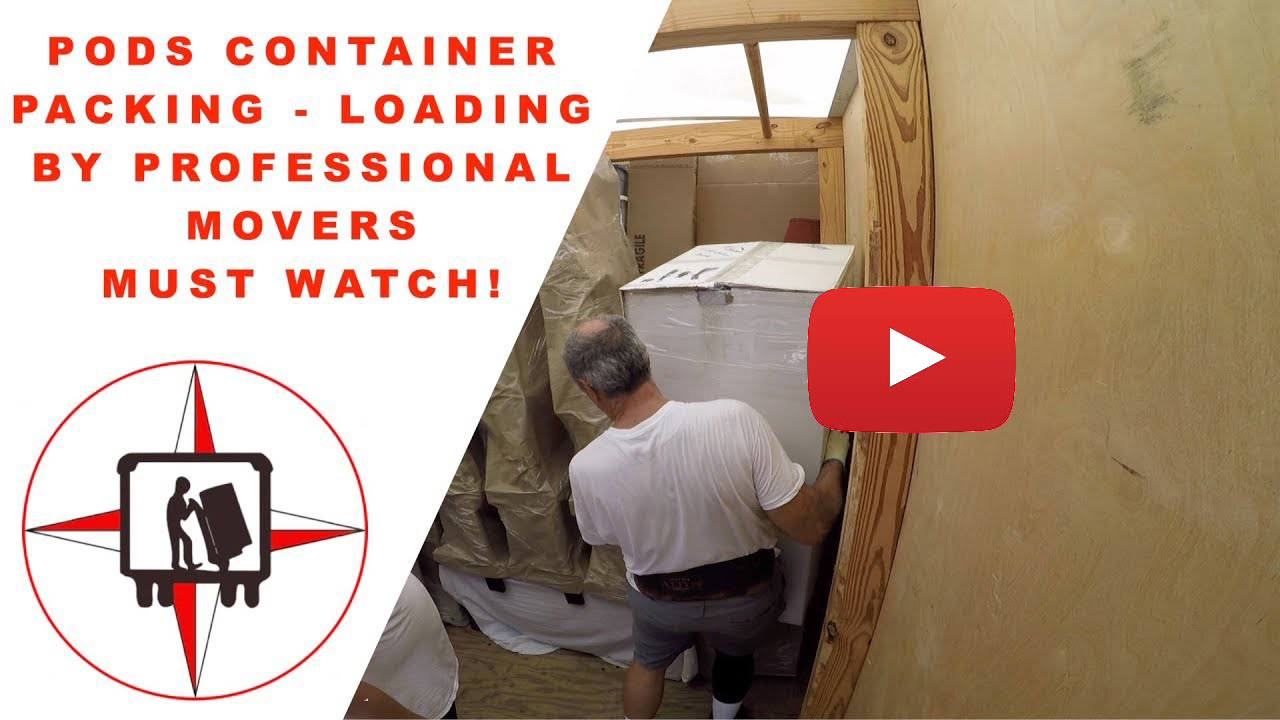 PODS CONTAINER PACKING AND LOADING BY PROFESSIONAL MOVERS